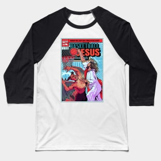 Basketball Jesus Baseball T-Shirt